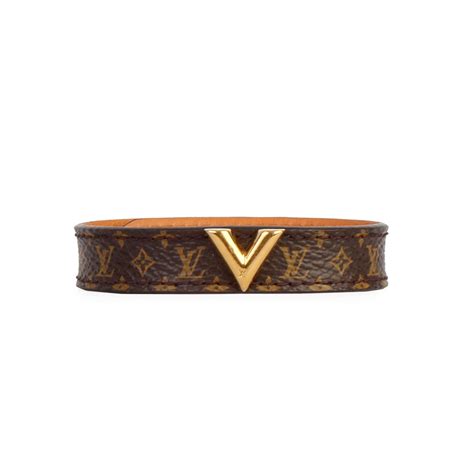 louis vuitton v bracelet silver